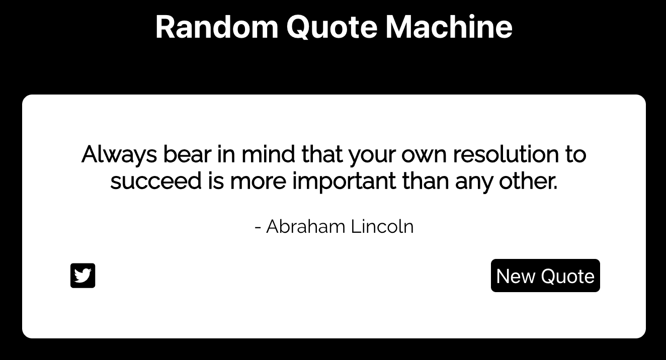 Random Quote Machine screenshot